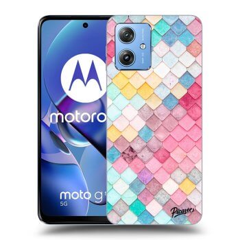 Picasee silikonový černý obal pro Motorola Moto G54 5G - Colorful roof