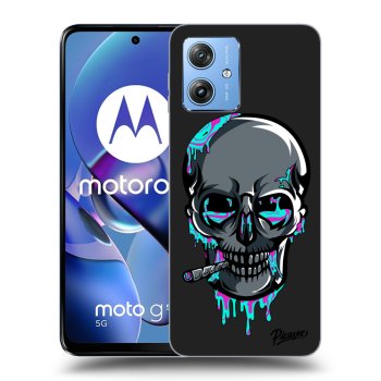 Picasee silikonový černý obal pro Motorola Moto G54 5G - EARTH - Lebka 3.0