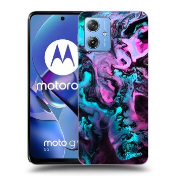 Picasee silikonový černý obal pro Motorola Moto G54 5G - Lean