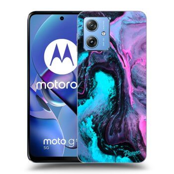 Picasee silikonový černý obal pro Motorola Moto G54 5G - Lean 2