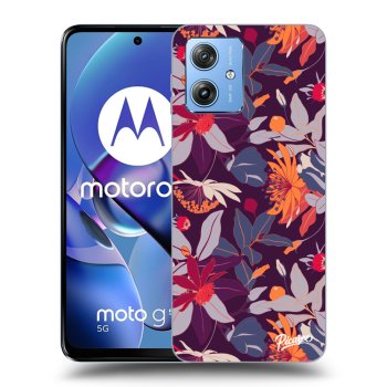Obal pro Motorola Moto G54 5G - Purple Leaf