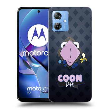 Picasee silikonový černý obal pro Motorola Moto G54 5G - COONDA chlupatka - tmavá