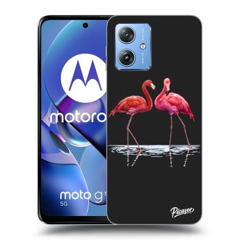 Obal pro Motorola Moto G54 5G - Flamingos couple