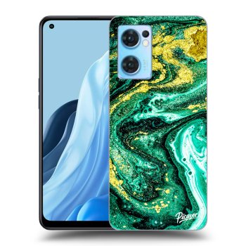 Picasee ULTIMATE CASE pro OPPO Reno 7 5G - Green Gold