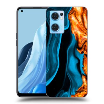 Obal pro OPPO Reno 7 5G - Gold blue