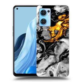 Obal pro OPPO Reno 7 5G - Black Gold 2