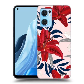 Obal pro OPPO Reno 7 5G - Red Lily