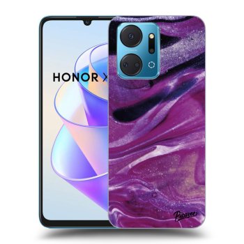 Obal pro Honor X7a - Purple glitter