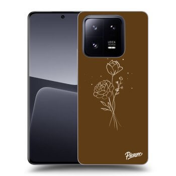 Obal pro Xiaomi 14 - Brown flowers