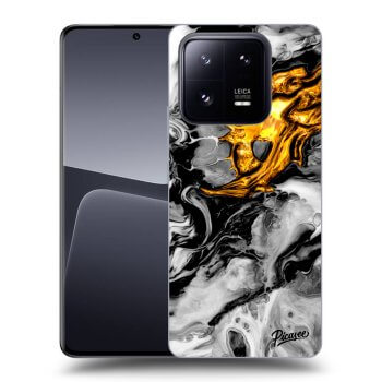 Picasee silikonový průhledný obal pro Xiaomi 14 - Black Gold 2