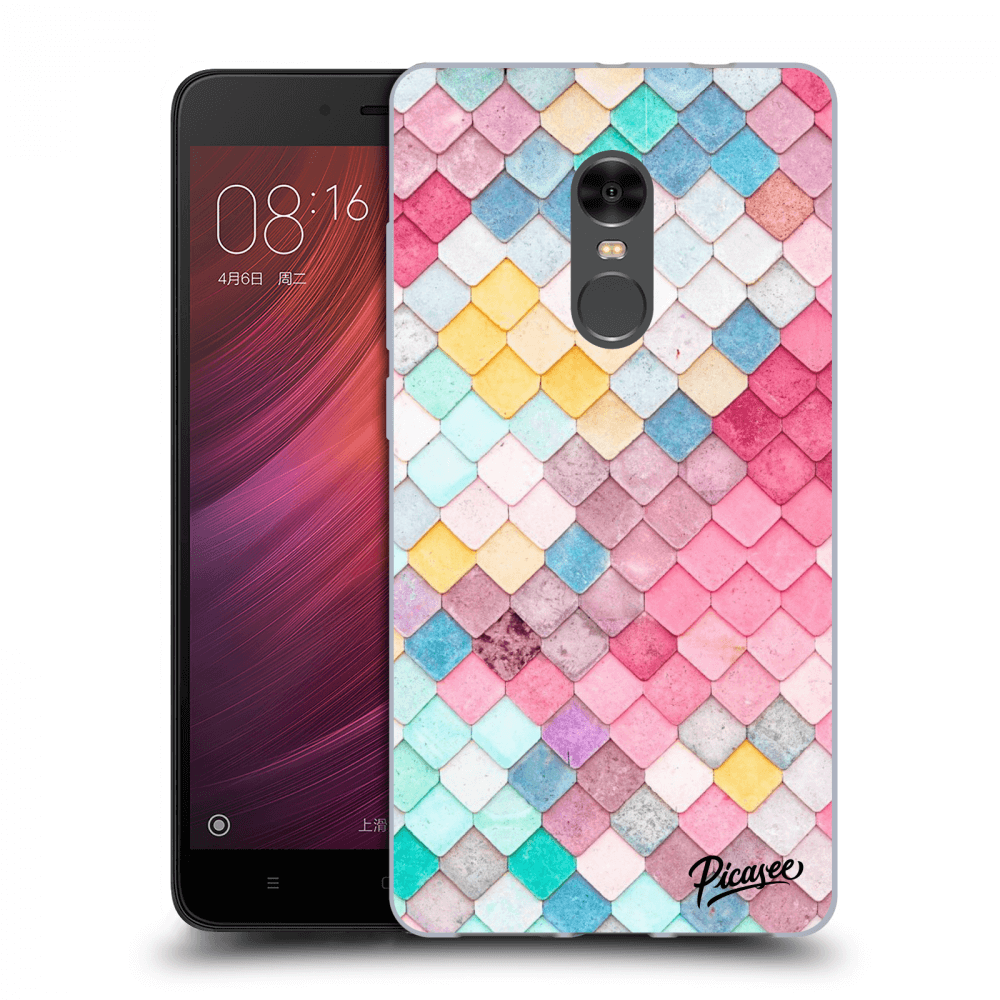 Picasee silikonový průhledný obal pro Xiaomi Redmi Note 4 Global LTE - Colorful roof