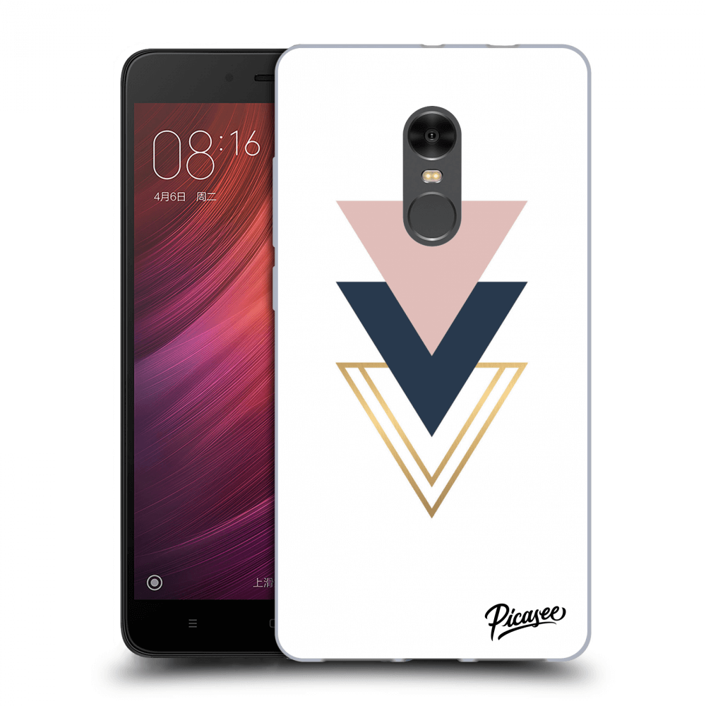 Picasee silikonový průhledný obal pro Xiaomi Redmi Note 4 Global LTE - Triangles