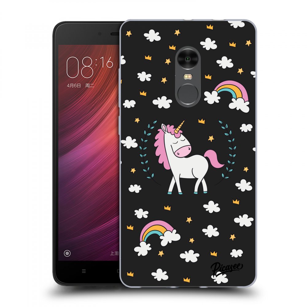 Picasee plastový černý obal pro Xiaomi Redmi Note 4 Global LTE - Unicorn star heaven