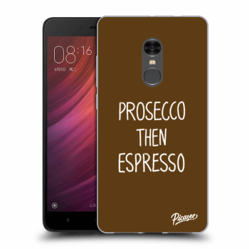 Picasee silikonový průhledný obal pro Xiaomi Redmi Note 4 Global LTE - Prosecco then espresso