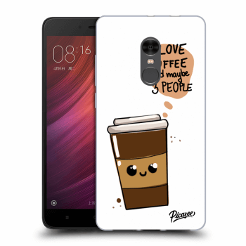 Picasee silikonový průhledný obal pro Xiaomi Redmi Note 4 Global LTE - Cute coffee