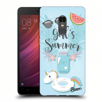 Picasee silikonový průhledný obal pro Xiaomi Redmi Note 4 Global LTE - Girls Summer