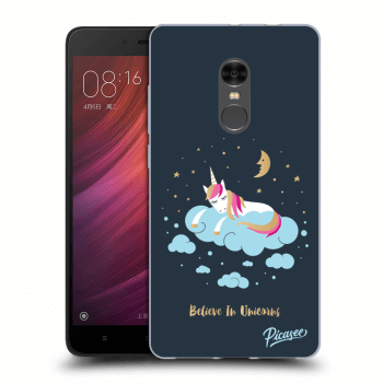 Picasee silikonový průhledný obal pro Xiaomi Redmi Note 4 Global LTE - Believe In Unicorns