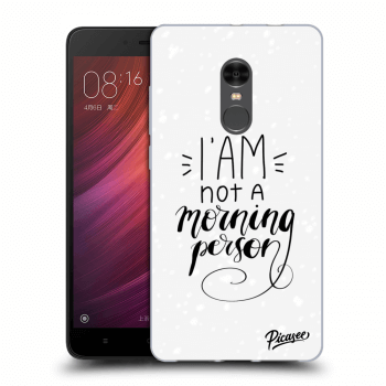 Picasee silikonový průhledný obal pro Xiaomi Redmi Note 4 Global LTE - I am not a morning person