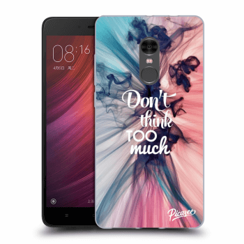 Picasee silikonový průhledný obal pro Xiaomi Redmi Note 4 Global LTE - Don't think TOO much