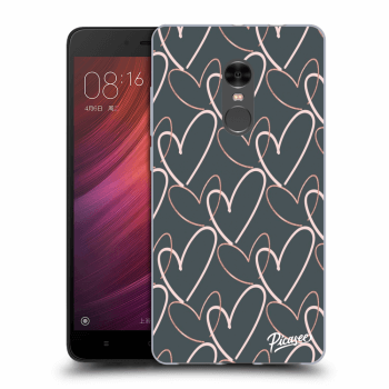 Picasee plastový černý obal pro Xiaomi Redmi Note 4 Global LTE - Lots of love
