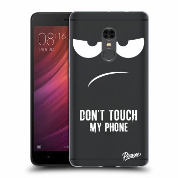 Picasee plastový průhledný obal pro Xiaomi Redmi Note 4 Global LTE - Don't Touch My Phone