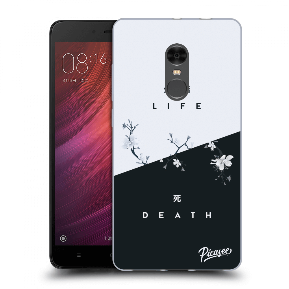 Picasee silikonový průhledný obal pro Xiaomi Redmi Note 4 Global LTE - Life - Death