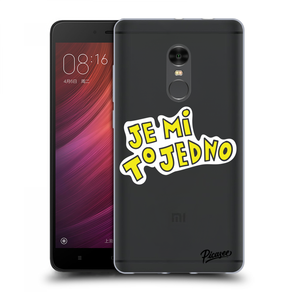 Picasee silikonový průhledný obal pro Xiaomi Redmi Note 4 Global LTE - Je mi to jedno 2