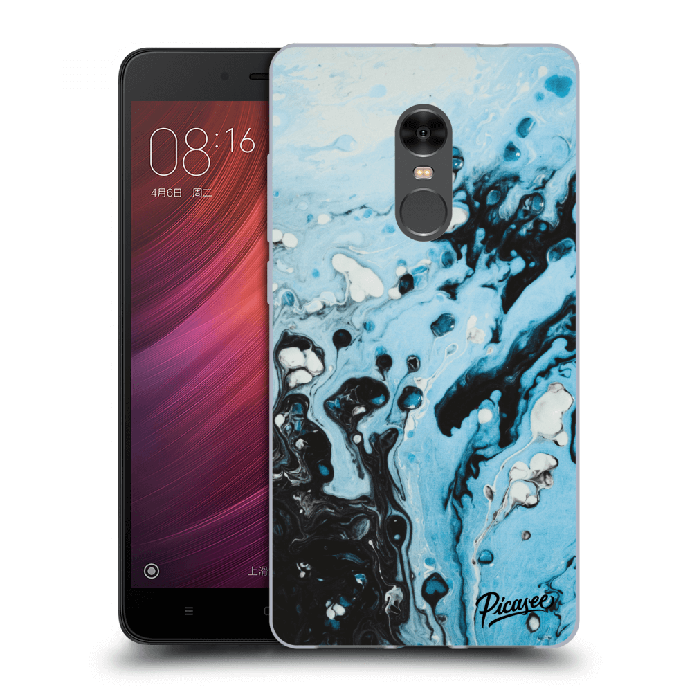 Picasee silikonový průhledný obal pro Xiaomi Redmi Note 4 Global LTE - Organic blue