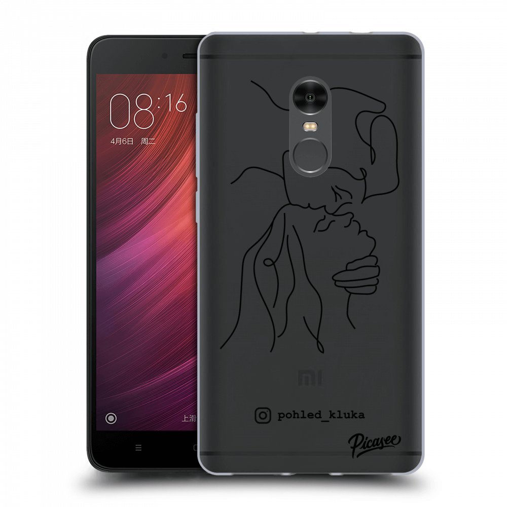 Picasee silikonový průhledný obal pro Xiaomi Redmi Note 4 Global LTE - Forehead kiss