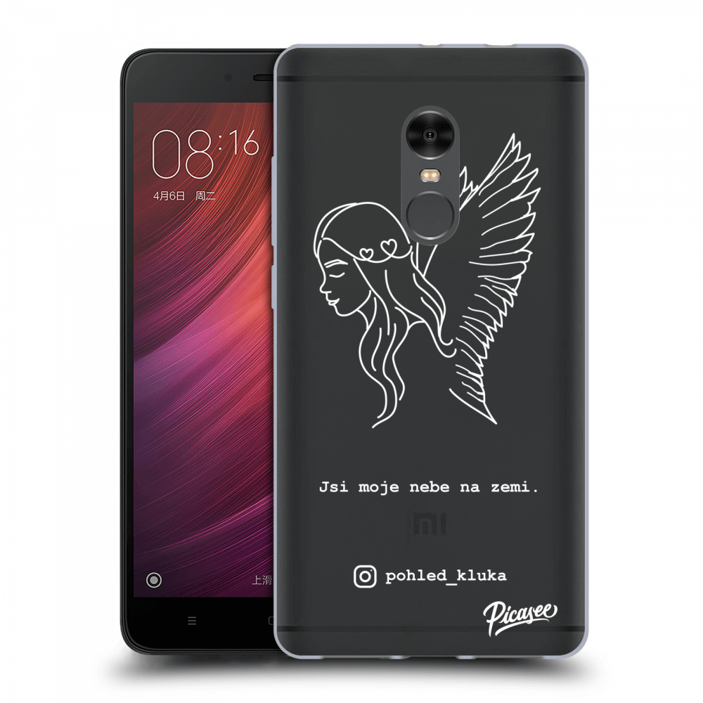 Picasee silikonový průhledný obal pro Xiaomi Redmi Note 4 Global LTE - Heaven White