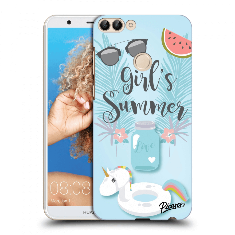 Picasee silikonový černý obal pro Huawei P Smart - Girls Summer