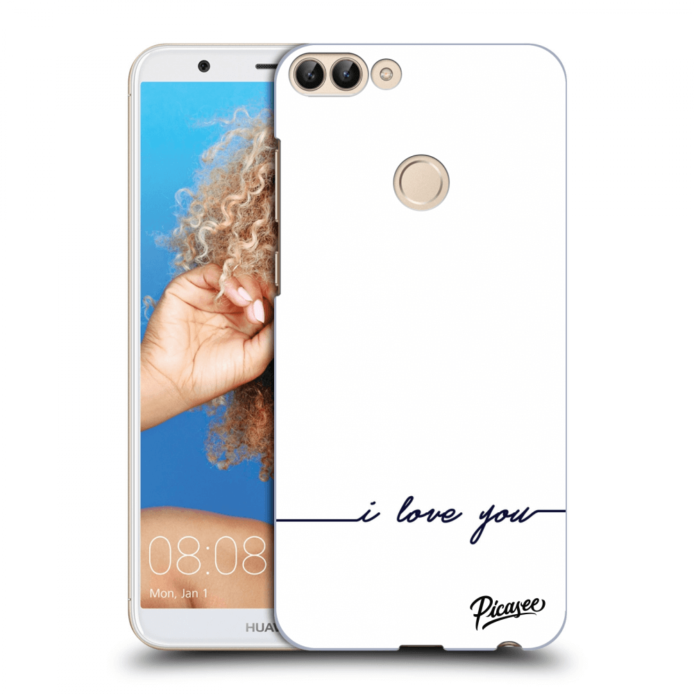 Picasee silikonový průhledný obal pro Huawei P Smart - I love you