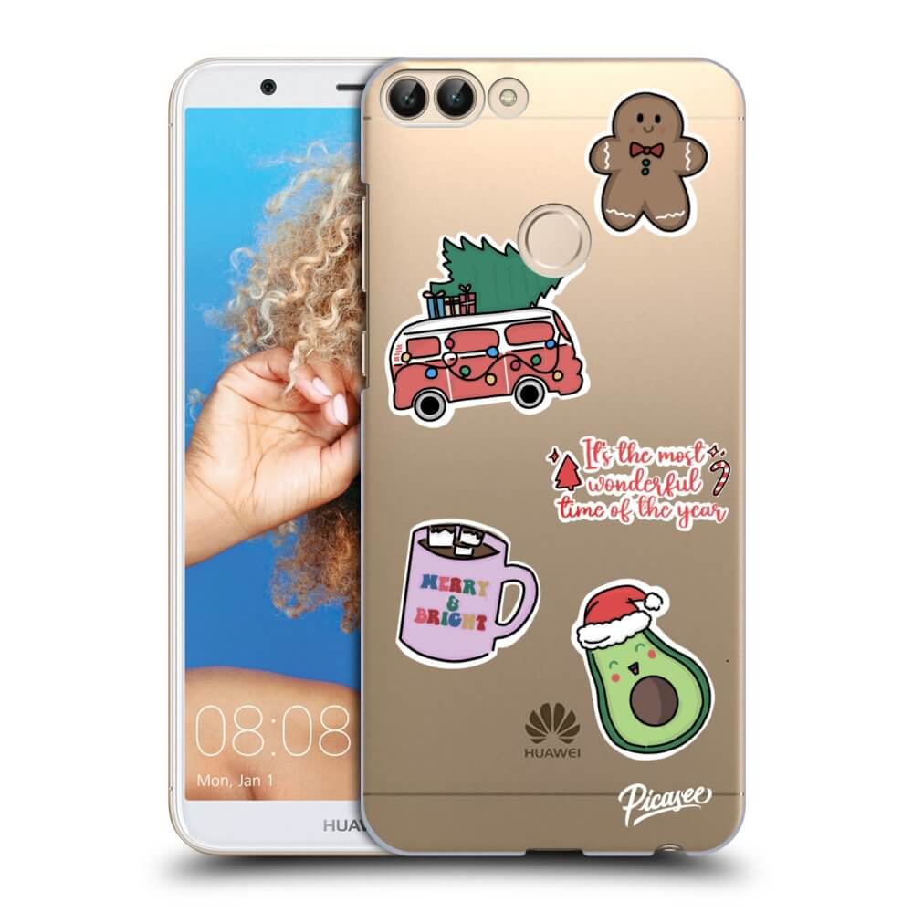 Silikonový Průhledný Obal Pro Huawei P Smart - Christmas Stickers