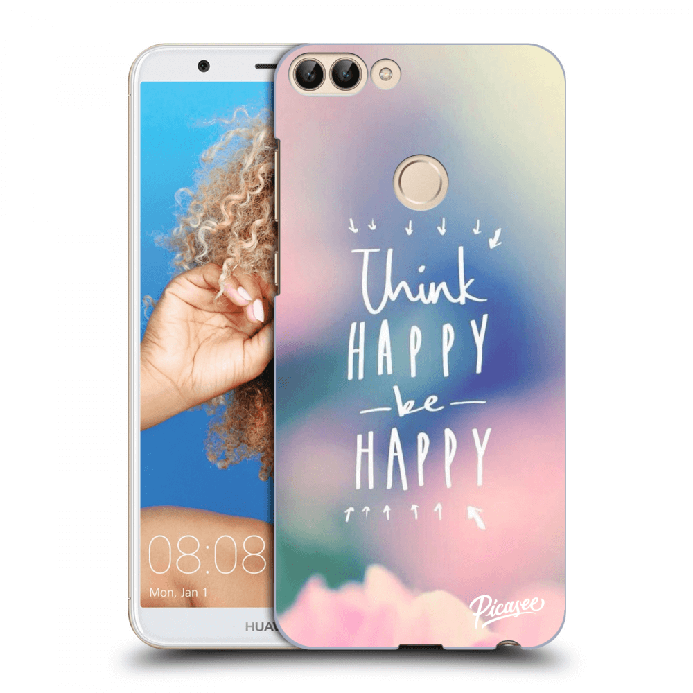 Picasee silikonový průhledný obal pro Huawei P Smart - Think happy be happy