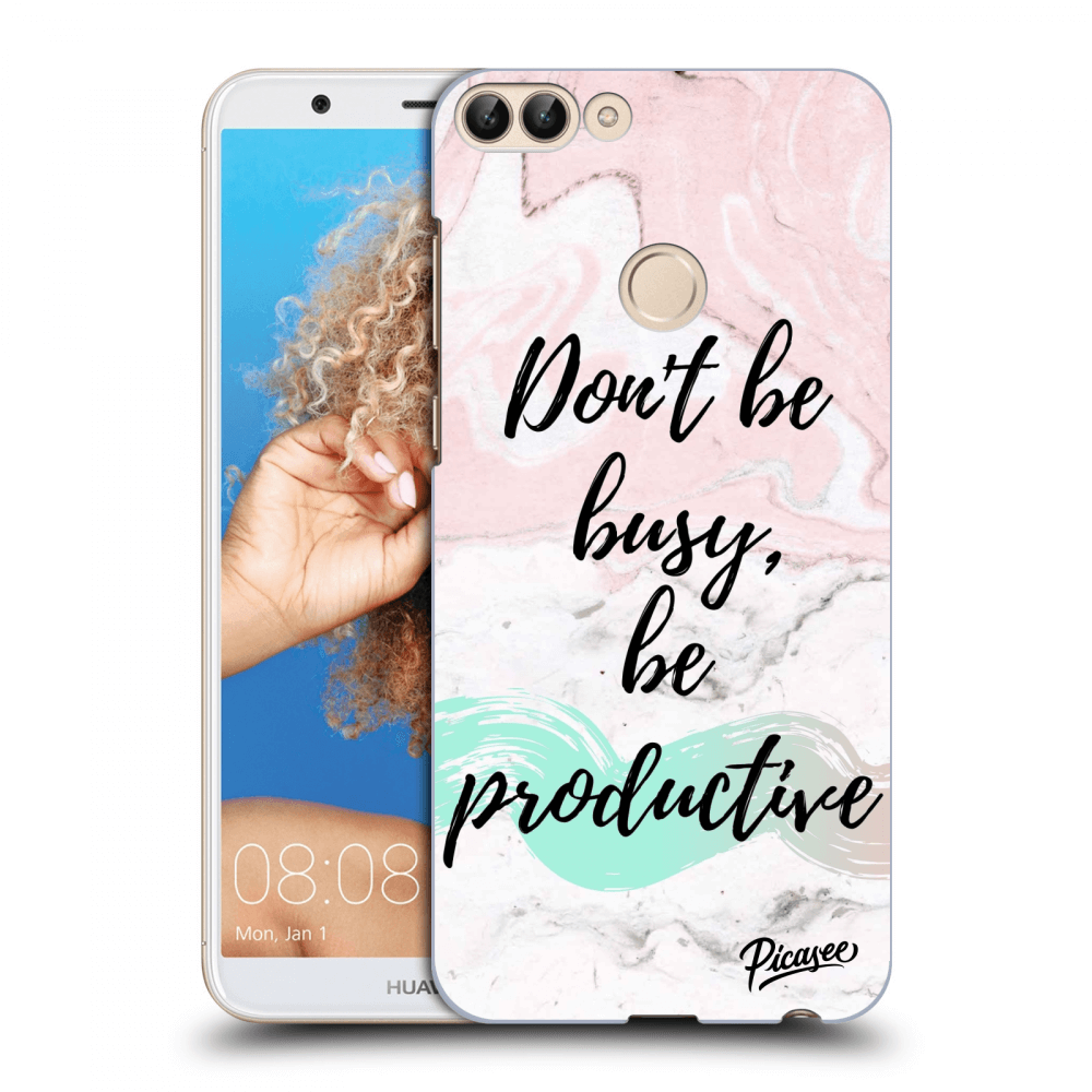 Picasee silikonový černý obal pro Huawei P Smart - Don't be busy, be productive