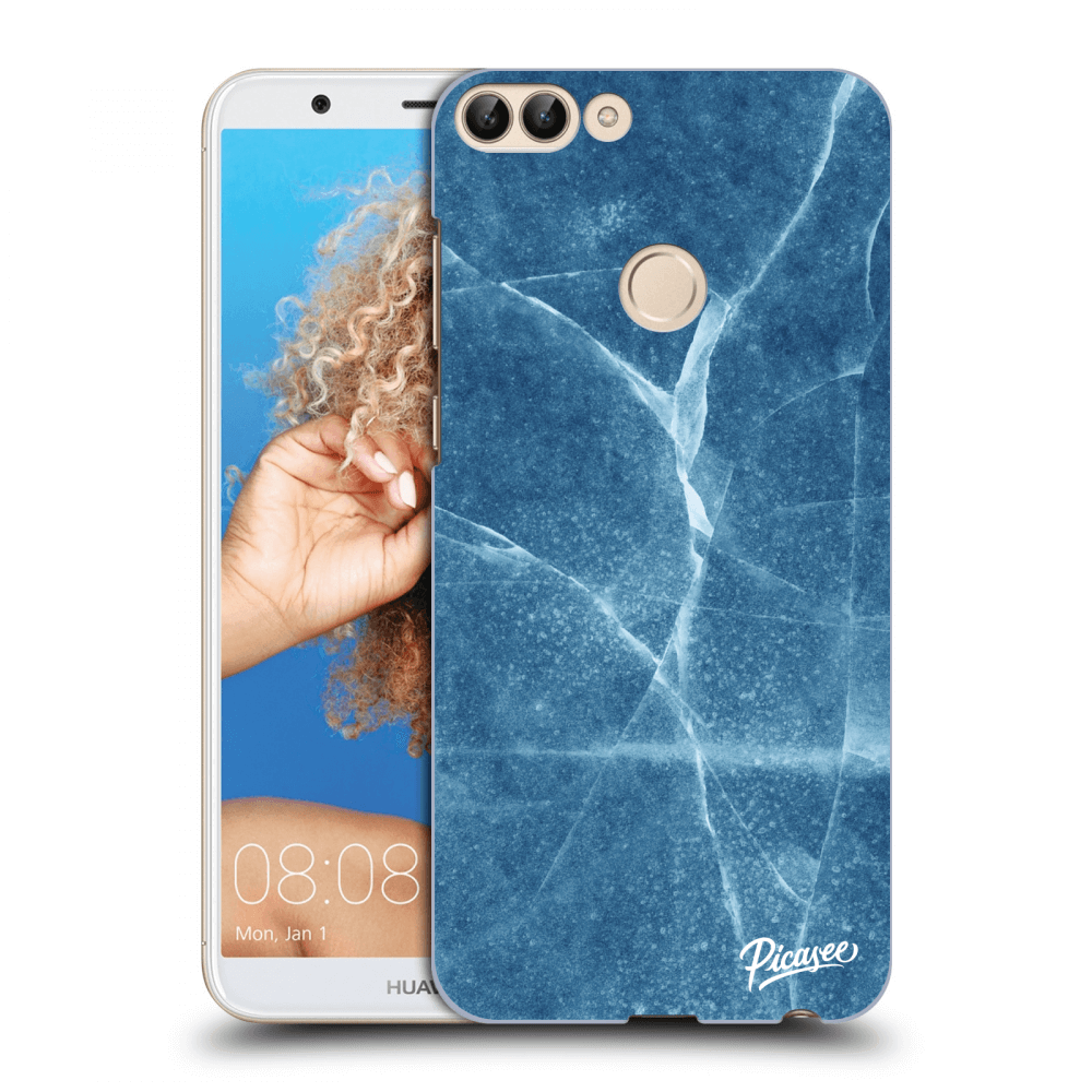 Picasee silikonový průhledný obal pro Huawei P Smart - Blue marble
