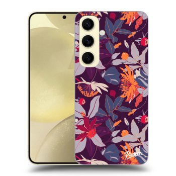Obal pro Samsung Galaxy S24 S921B 5G - Purple Leaf