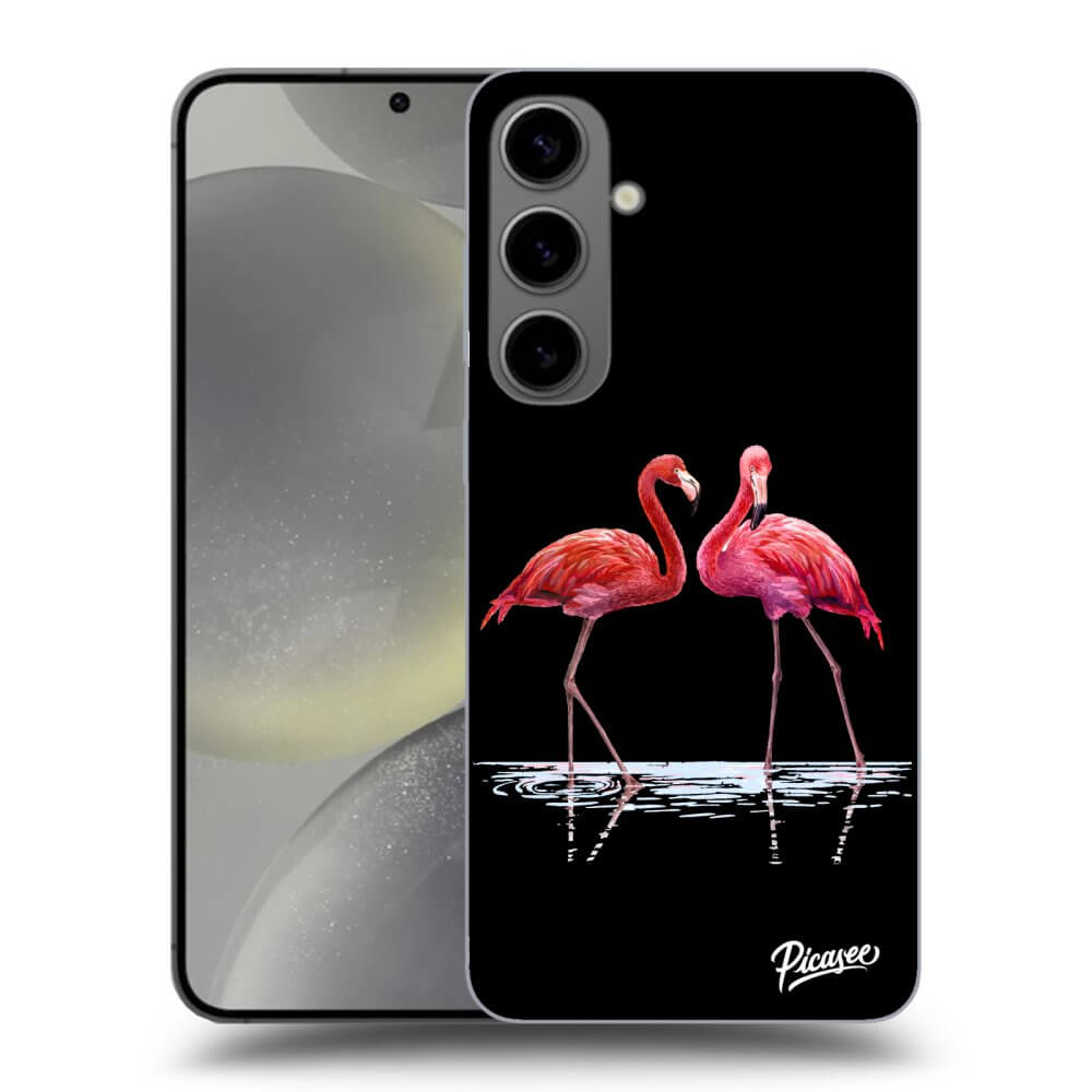 Picasee ULTIMATE CASE PowerShare pro Samsung Galaxy S24+ S926B 5G - Flamingos couple