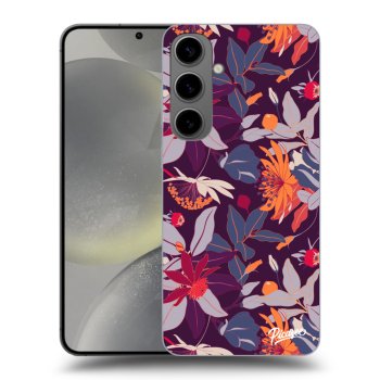 Obal pro Samsung Galaxy S24+ S926B 5G - Purple Leaf