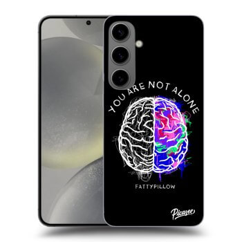 Picasee silikonový černý obal pro Samsung Galaxy S24+ S926B 5G - Brain - White