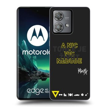 Picasee silikonový černý obal pro Motorola Edge 40 Neo - Kazma - TOHLE JE ŽIVOT A NIC VÍC NEBUDE