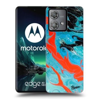 Obal pro Motorola Edge 40 Neo - Blue Magma