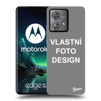 Picasee silikonový černý obal pro Motorola Edge 40 Neo - Vlastní fotka/motiv