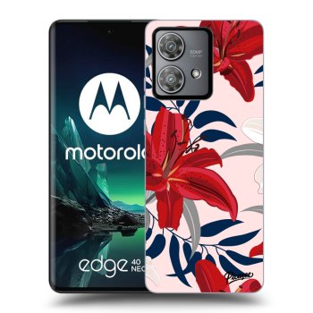 Obal pro Motorola Edge 40 Neo - Red Lily