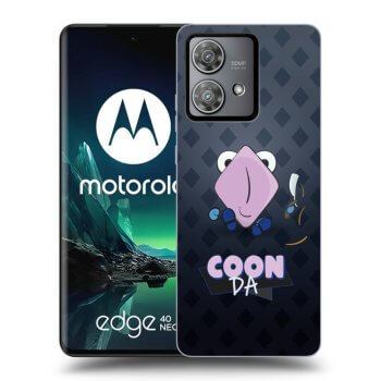 Picasee silikonový černý obal pro Motorola Edge 40 Neo - COONDA holátko - tmavá