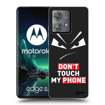 Picasee silikonový černý obal pro Motorola Edge 40 Neo - Evil Eye - Transparent