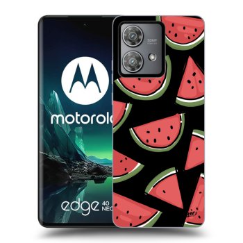 Picasee silikonový černý obal pro Motorola Edge 40 Neo - Melone