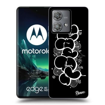 Picasee silikonový černý obal pro Motorola Edge 40 Neo - Throw UP