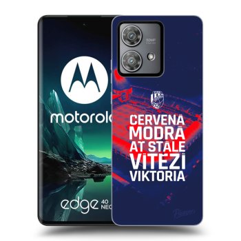 Picasee silikonový černý obal pro Motorola Edge 40 Neo - FC Viktoria Plzeň E