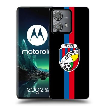 Picasee silikonový černý obal pro Motorola Edge 40 Neo - FC Viktoria Plzeň H